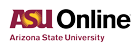 asu online maroon logo